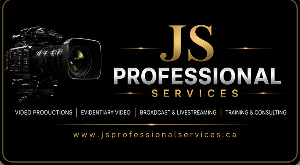 JS Professional Services — video productions, evidentiary video, estate and property documentation, broadcast and livestreaming, training and consulting